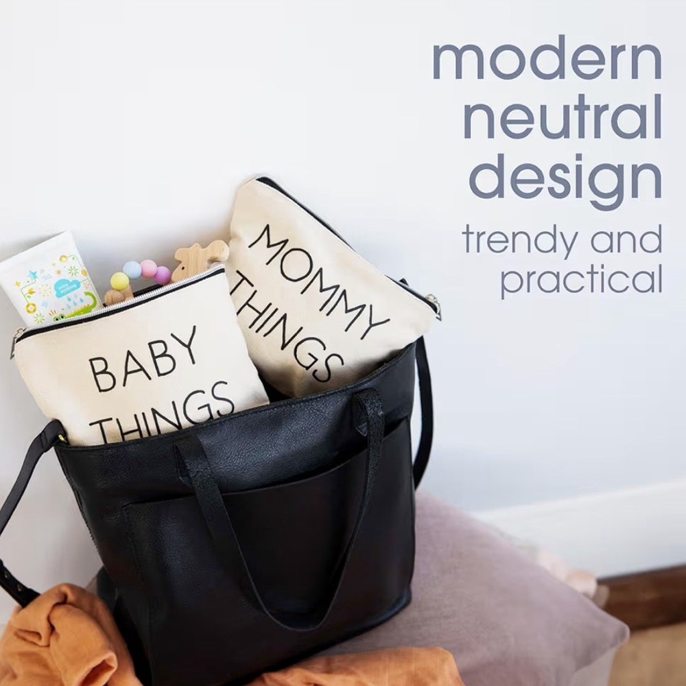 4 for $20 🌺 Mommy & Baby Things Canvas Pouches - Picture 4 of 6